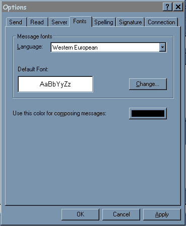 Mail-Options-Fonts