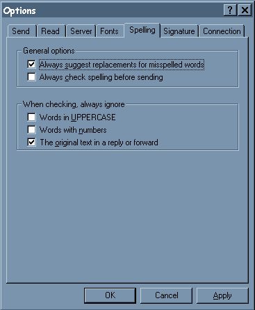 Mail-Options-Spelling